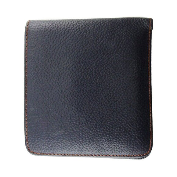 DUNHILL Bi -fold Wallet Logo Plate Leather Authentic - Picture 11 of 11